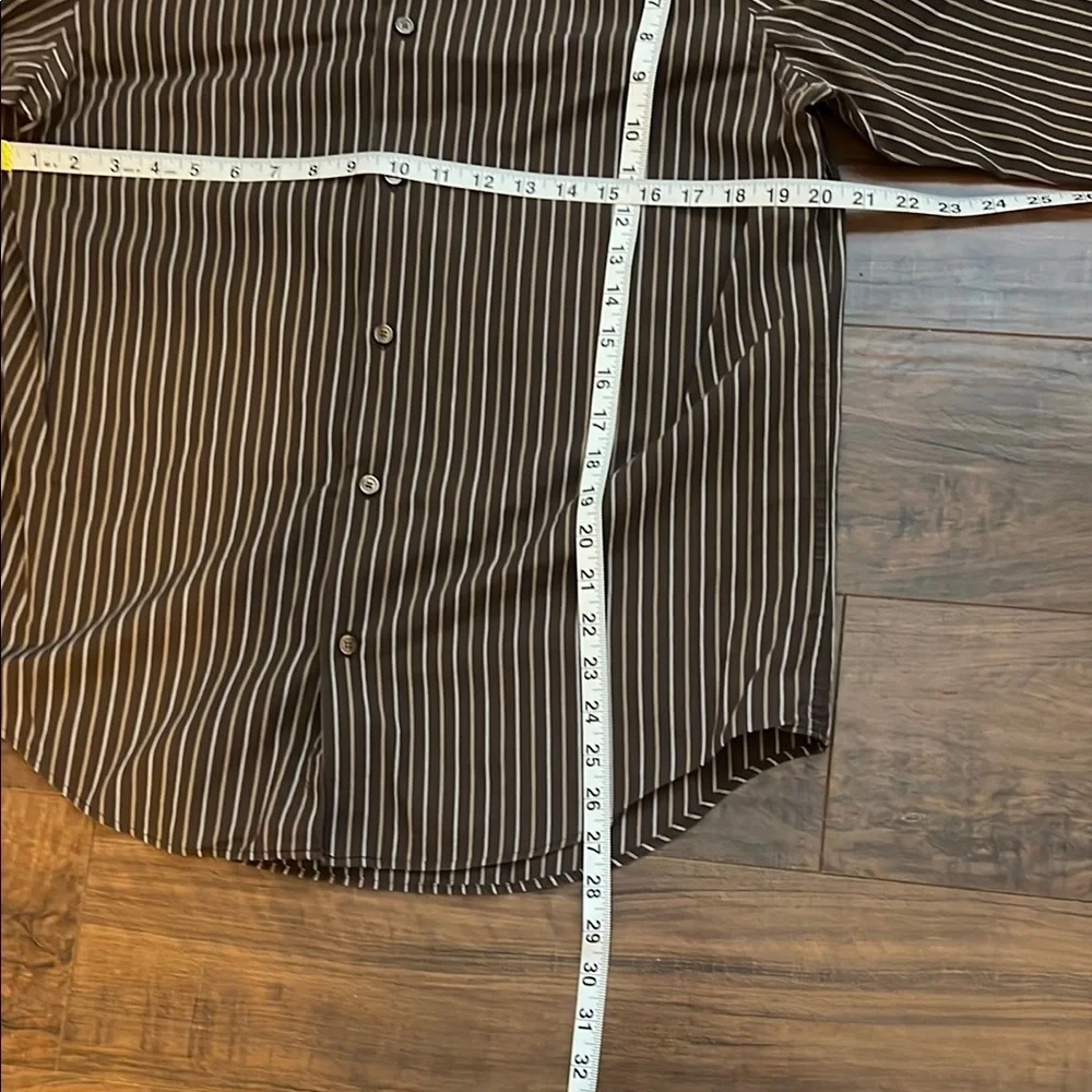 Banana Republic Brown Casual Button Down Shirt Classic Style Sz. M 15-15 1/2